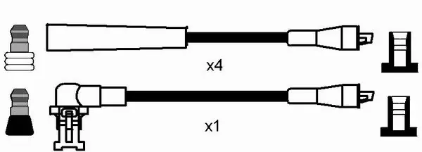 Kit de câbles d'allumage NGK 44295