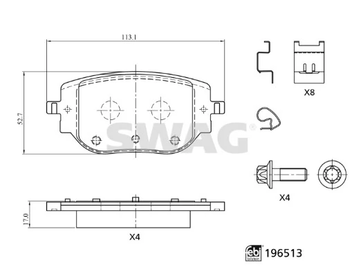 Brake Pad Set, disc brake