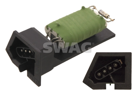 Resistor, interior blower