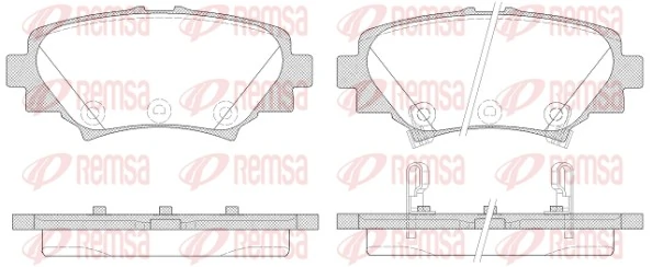 REMSA 1570.02 — Гальмівні колодки, дискові