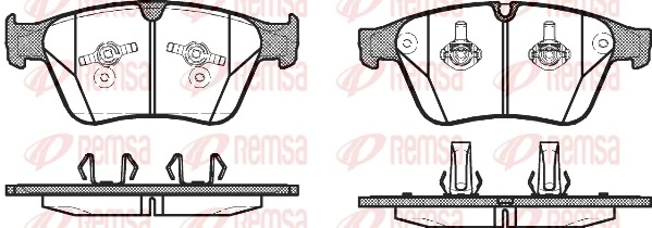REMSA 1371.00 — Гальмівні колодки, дискові