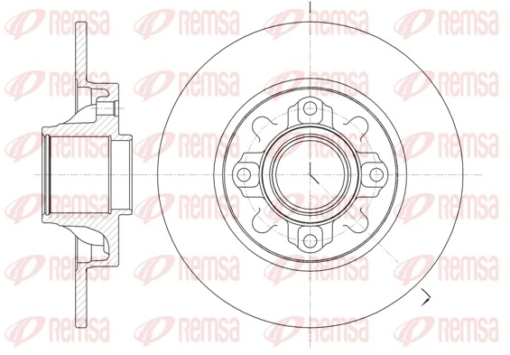 REMSA 61060.00 — Диск гальмівний