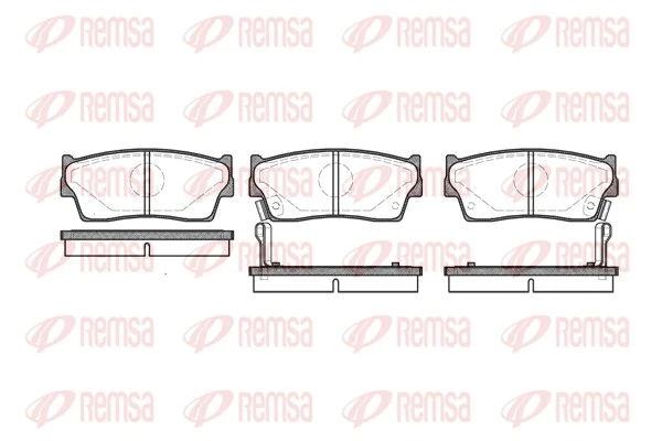Колодки гальмівні дискові REMSA 0289.02 для GEO Tracker, Suzuki Vitara (передня вісь)