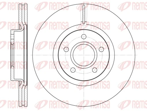 REMSA 6711.10 — Диск гальмівний FORD C-MAX, FOCUS передн. (вир-во REMSA)