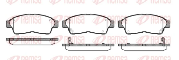 REMSA 0402.02 — Гальмівні колодки, дискові
