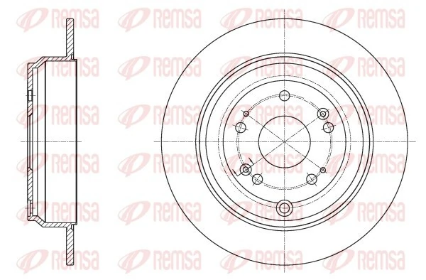 REMSA 62515.00 — Диск гальмівний
