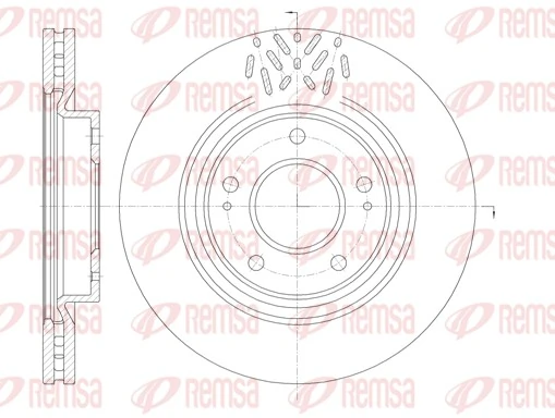 REMSA 6996.10 — Диск гальмівний MITSUBISHI GRANDIS 2.0DI-D 05-,2.4 04-передн. (вир-во REMSA)