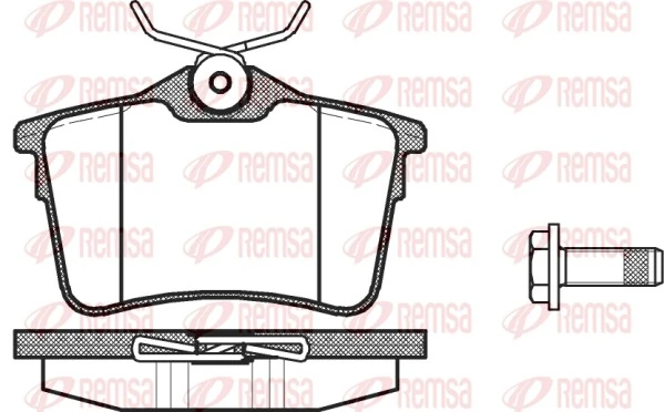 REMSA 1382.00 — Колодки гальмівні дискові