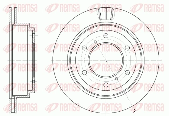 REMSA 6955.10 — Диск гальмівний