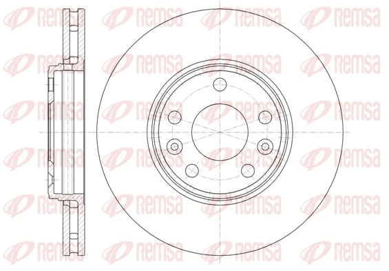 REMSA 61344.10 — Диск гальмівний RENAULT LAGUNA 2.0 07-,GRAND SCENIC 1.2-2.0 09-,MEGANE III 09-передн. (вир-во REMSA)