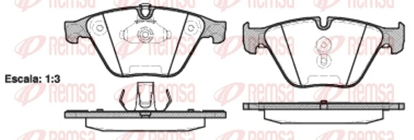 REMSA 0857.20 — Колодки гальмівні дискові