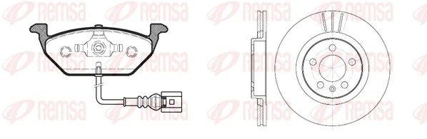 REMSA 8633.01 — Комплект: 2 диска+ 4 колодки гальмівних