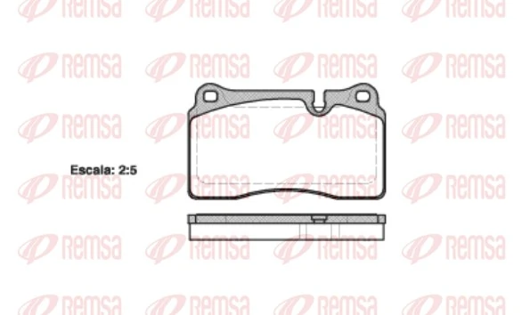 REMSA 1200.10 — Колодка гальм. диск. LAND ROVER передн. (вир-во REMSA)