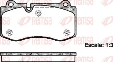 REMSA 1202.00 — Колодки гальмівні дискові