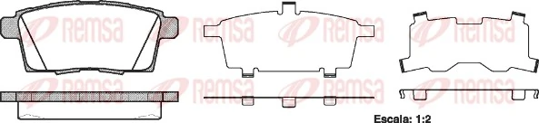 REMSA 1268.00 — Колодки гальмівні дискові