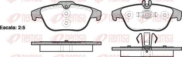 REMSA 1305.00 — Колодки гальмівні дискові