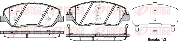 REMSA 1226.02 — Колодки гальмівні дискові