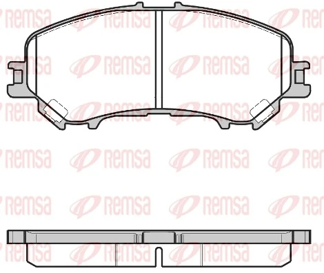 REMSA 1318.22 — Колодка гальм. диск. Nissan, Renault передн. (вир-во REMSA)