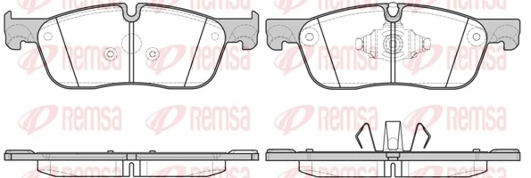 REMSA 1633.10 — Колодки гальмівні дискові