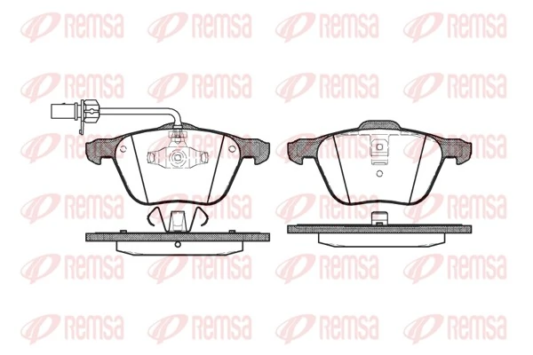 REMSA 0836.02 — Колодка гальм. диск. FORD GALAXY (WGR), SEAT ALHAMBRA (7V8, 7V9), VW T4 передн. (вир-во REMSA)