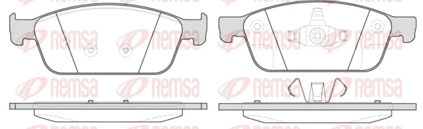 REMSA 1510.10 — Колодки гальмівні дискові