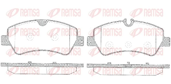 REMSA 1521.00 — Колодки гальмівні дискові