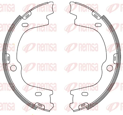 REMSA 4673.00 — Колодка гальм. барабан. HYUNDAI ix55 задн. (вир-во REMSA)