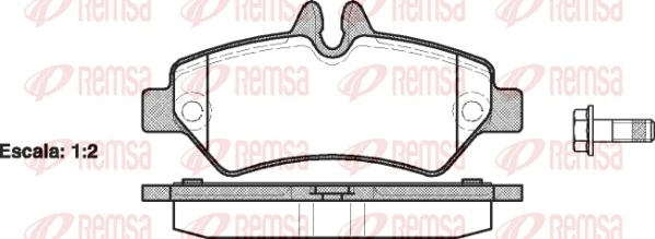 REMSA 1246.00 — Колодки гальмівні дискові