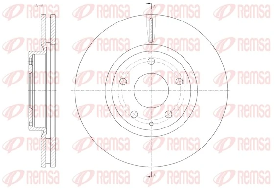 REMSA 61520.10 — Диск гальмівний
