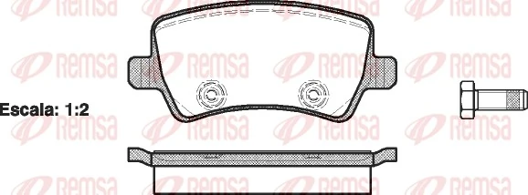 REMSA 1236.00 — Колодки гальмівні дискові