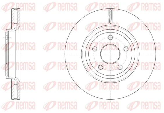 REMSA 61512.10 — Диск гальмівний