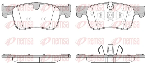 REMSA 1580.00 — Колодки гальмівні дискові