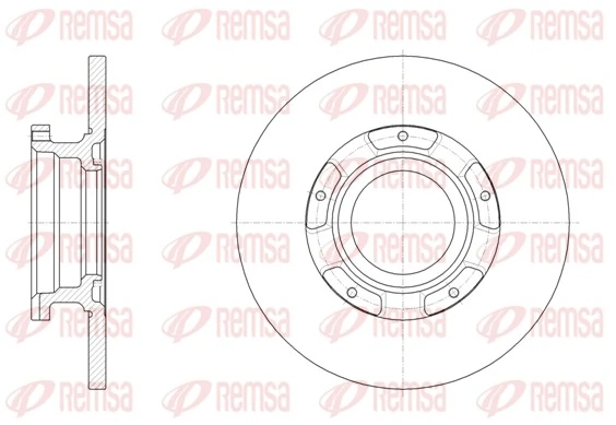 REMSA 61566.00 — Диск гальмівний