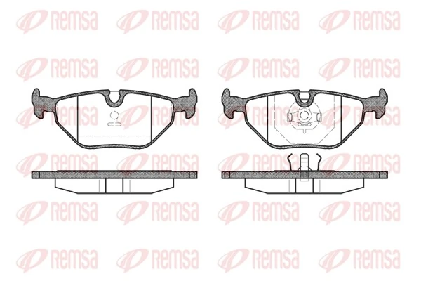 REMSA 0265.00 — Колодка гальм. диск. BMW 3 (E30, E36), 5 (E28, E34) задн. (вир-во REMSA)
