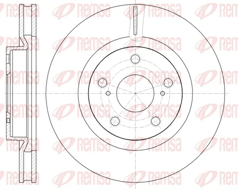 REMSA 61189.10 — Диск гальмівний TOYOTA AURIS передн. (вир-во REMSA)
