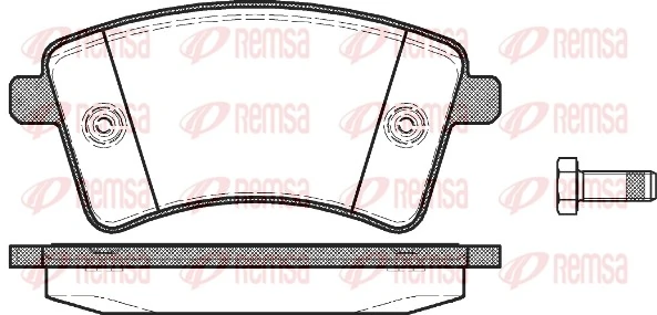 REMSA 1351.00 — Колодки гальмівні дискові