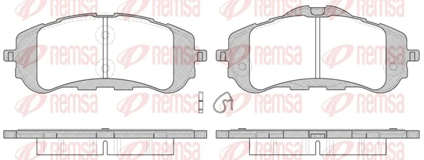 REMSA 1559.00 — Колодки гальмівні дискові