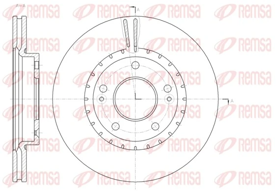 REMSA 61434.10 — Диск гальмівний