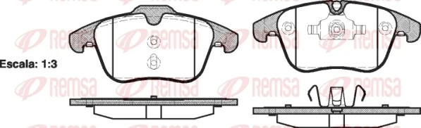 REMSA 1219.00 — Колодка гальм. диск. FORD MONDEO, передн. (вир-во REMSA)