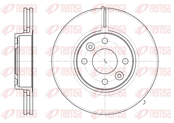 REMSA 6683.10 — Диск гальмівний