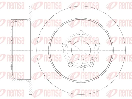 REMSA 6911.00 — Диск гальмівний LEXU RX 350 03 - задн. (вир-во REMSA)