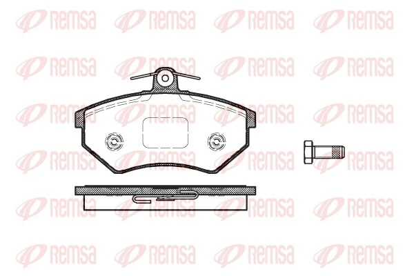 REMSA 0134.50 — Гальмівні колодки, дискові