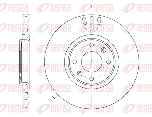 REMSA 6657.10 — Диск гальмівний