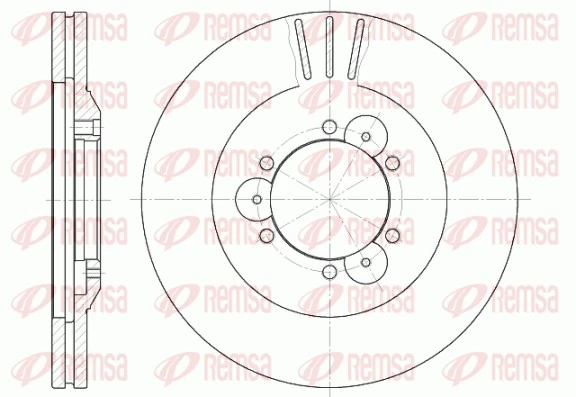 REMSA 6560.10 — Диск гальмівний