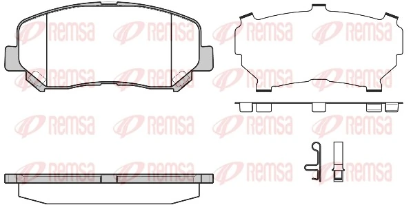 REMSA 1513.24 — Колодки гальмівні дискові (комплект 4 шт)