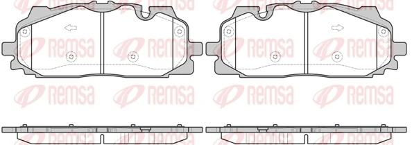 REMSA 1667.00 — Колодки гальмівні дискові