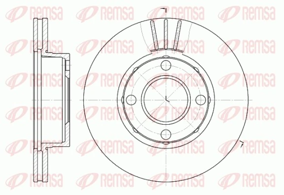 REMSA 6177.10 — Диск гальмівний
