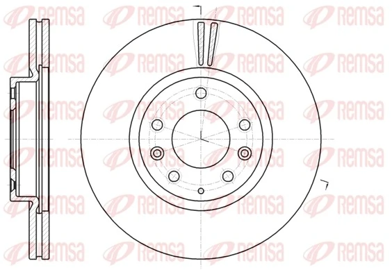 REMSA 61235.10 — Диск гальмівний MAZDA 6 передн. (вир-во REMSA)