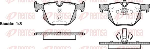 REMSA 0381.70 — Колодки гальмівні дискові