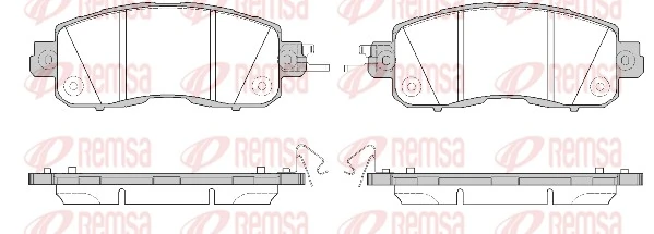 REMSA 1517.04 — Колодки гальмівні дискові